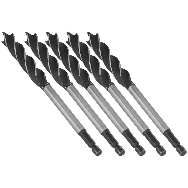 5Pcs Woodworking Drill Bit Metal Hole Saw Auger Bit 4-Fulte