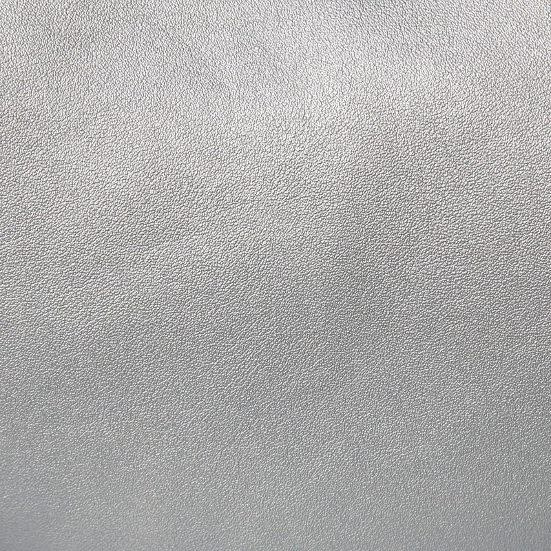 Small Crescent Smooth PU Leather Underarm Shoulder Bag (Silver)