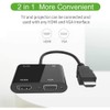 ELASO HDMI to VGA HDMI Adapter Dual Display 1080P Converter