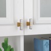 Lepatape 25 Pack Cabinet Knobs Brushed Nickel and Gold Dresser