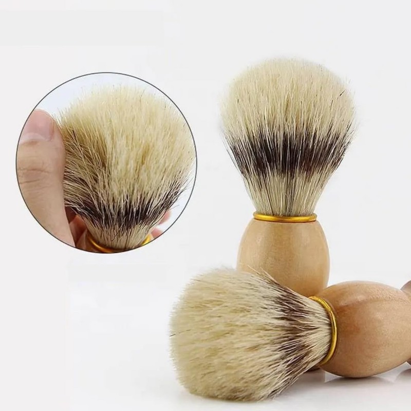 PARENCE.- Pennello da barba con manico in legno - Classico
