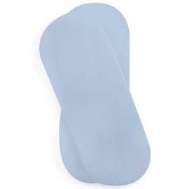 Clair de Lune Moses Basket Cotton Jersey Fitted Sheets (Pack of 2, Blue)
