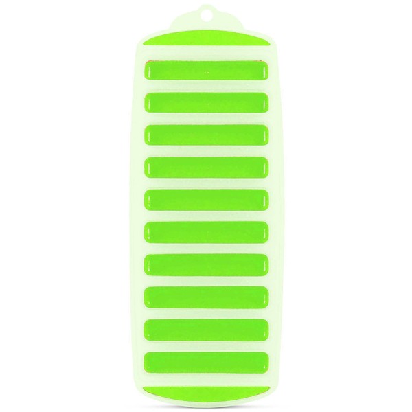 Meadow Lane Ice Stick/Cube Tray, Green 1-Tray (1-Pack, Green), Narrow