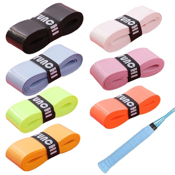 SIRLOMU 7 PCS Non-slip Overgrip for Tennis, Badminton, Squash Rackets