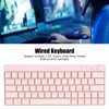 Mechanical Keyboard 64 Key RGB 3 Mode Ergonomic Layout Knob