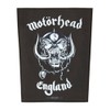 Motörhead England Back Patch Standard