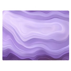 Light Dark Purple Marble Kitchen Glass Cutting Board Ocean Decorative Gift Marbled Granite Stone Rock Gift For Her Mom Wife (Light Purple)