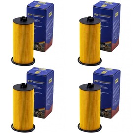 iFJF Filtro de aceite FL2016 de repuesto para motor diésel F250 F350 E350 E450 Super Duty Excursion E350 Club Wagon 6.0L/6.4L Powerstroke Sustituye a 3C3Z-6731-AA 1840752C91 incluidas juntas tóricas (juego de 4)