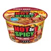 Nissin Hot & Spicy Ramen Noodle Soup, Fiery Beef, 3.28