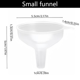 SWJLR Funnels for Kitchen use Filling Bottles 4 Pack Food Grade Water Bottle Funnel Can be used for Liquids, Powders Small FunnelSuitable for Kitchen Juice Lab Skin Care Lotion Essential Oils