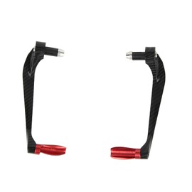 Qqmora Protector de Mano para Palanca de Freno de Motocicleta, aleación de Aluminio Rojo, Accesorio de conversión para Deportes al Aire Libre.