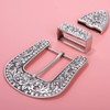 DIY Rhinestone Western Bling Buckle 3-piece Set for Replacement or