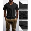 Ficerd 3 Pack Big and Tall V Neck Shirts for