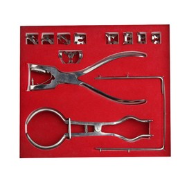 Dental Rubber Dam Kit Stainless Steel Dental Procedure Tools,Rubber Dam Clamps, Punch Plier, Endodontic Supplies, and Dental Isolation Tools,12Pcs with A Portable Storage Bag