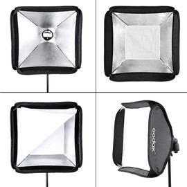 Godox Softbox 24"x24" with S2 S-Type Speedlite Bracket, Bowens Mount Soft Box Kit for Godox V1 AD400Pro AD200Pro AD200 V860II TT685II TT600 TT350