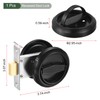 YOKIVE Sleek Stainless Steel 304 Recessed Door Lock, with Hidden