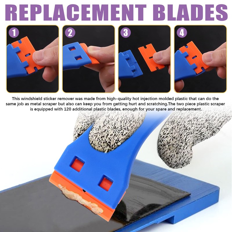 Swpeet 36Pcs 3/4" 7/8" 1" 1-1/2" Plastic Chisel and Plastic