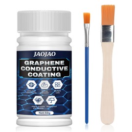 JAOJAO Conductive Paint, Graphite Conductive Paint Good Conductivity Excellent Adhesion Resistance Stability for Oil Pipes Oil Tanks Screen Printing Electronic Products etc 50g