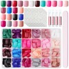 JUSTOTRY 24 Packs (576 PCS) Matte Short Press on Nails