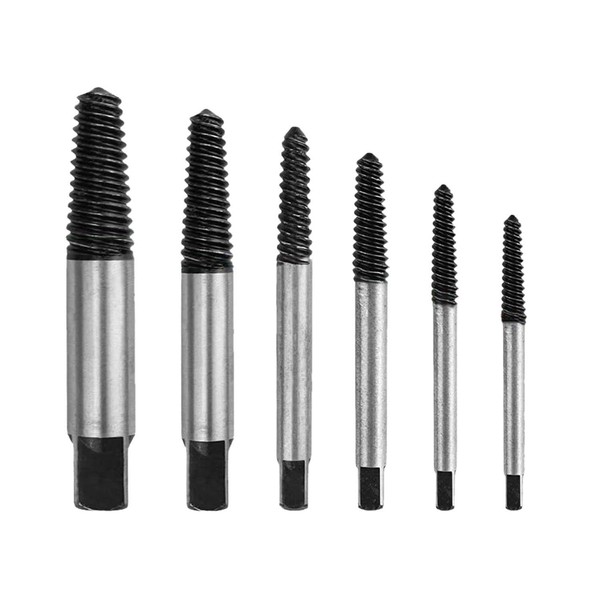 6-Piece Screw Extractor Set with 1 Storage Box, Easy Screw