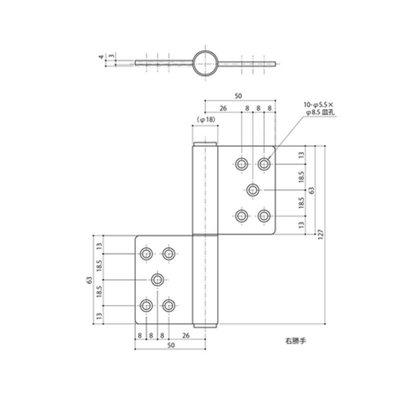 中西 Industrial Stainless Steel Flag Rifles # R 127x50 5Kj – 31 – A