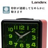 LANDEX Alarm Clock, Analog Clock with No Second Hand, Silent,