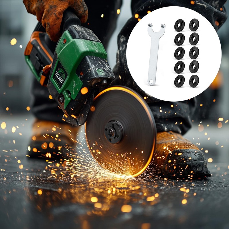 11 Piece Set Grinder Flange Angle Wrench, Metal Spanner Lock