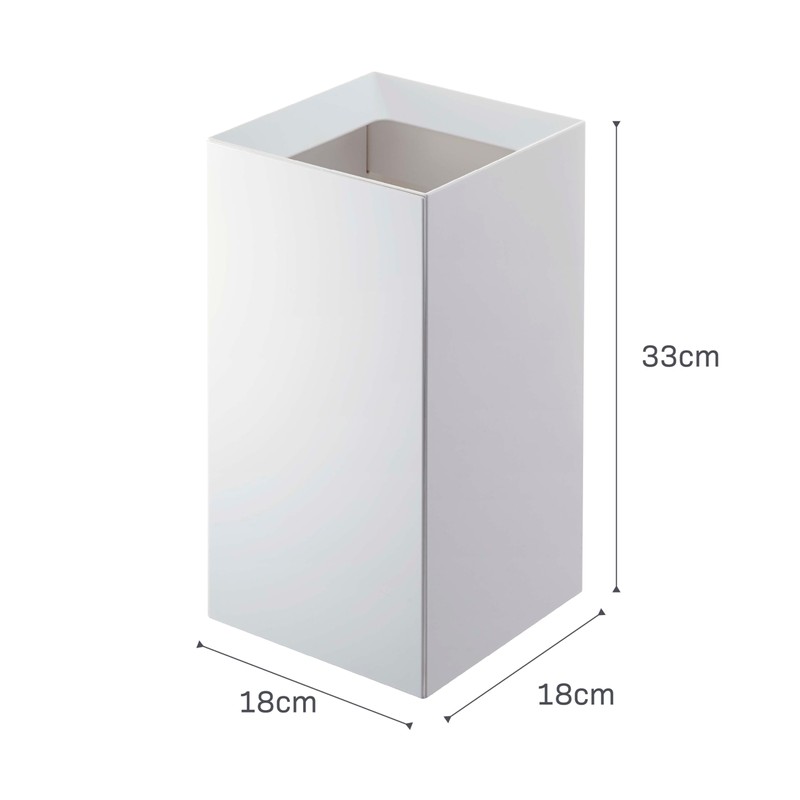 YAMAZAKI Home Tower Trash Can - Modern Garbage Waste Basket