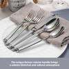 20-Piece 18/10 Stainless Steel Forged Flatware Set Heavy Duty Silverware