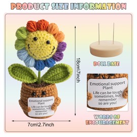 UOY Positive Gifts, Positive Potato Pocket Hug Emotional Support Gift, Courage Gift for Birthday (C)