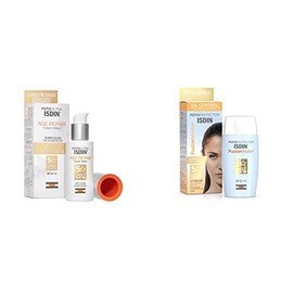 ISDIN FotoUltra Age Repair Fusion Water SPF 50, Protector Solar Facial de fase acuosa + Fotoprotector Fusion Water SPF 50, Protector Solar Facial de fase acuosa