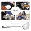 Gxone Wok Spatula Stainless Steel, Wide Metal Spatula with Hollow
