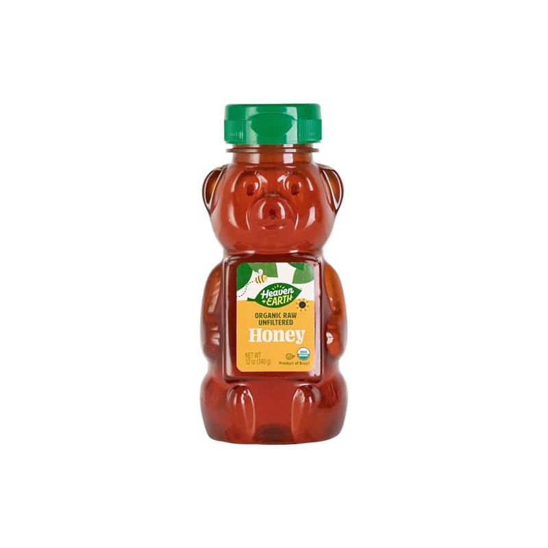 Heaven & Earth Organic Raw Unfiltered Honey, 12 oz |