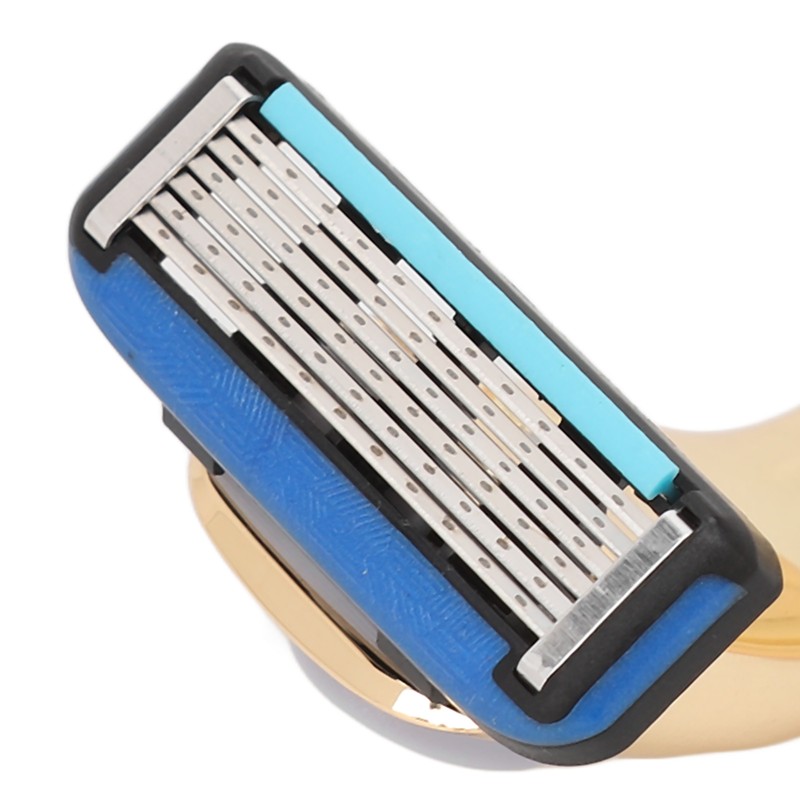 Men Manual Razor Six Blades Waterproof Precise Portable Removable Quick