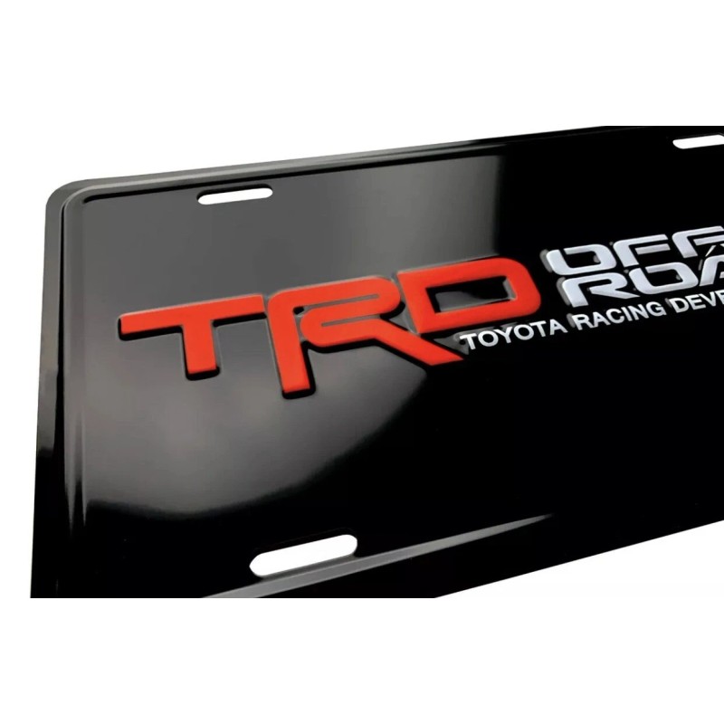 TRD OFF ROAD Embossed Aluminum License Plate Toyota Racing Development