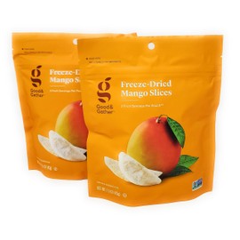 Freeze Dried Mango Slices | 3 Fruit Servings per Pouch | Kosher and Non-GMO Project Verified | 1.5oz/43g (Pack of 2)