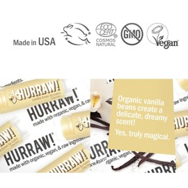 Hurraw! Vanilla Pod Lip Balm - Organic, Certified Vegan, Cruelty Free and Gluten Free. Non-GMO. 100% Natural Ingredients. No Bees, Soy or Palm (3)