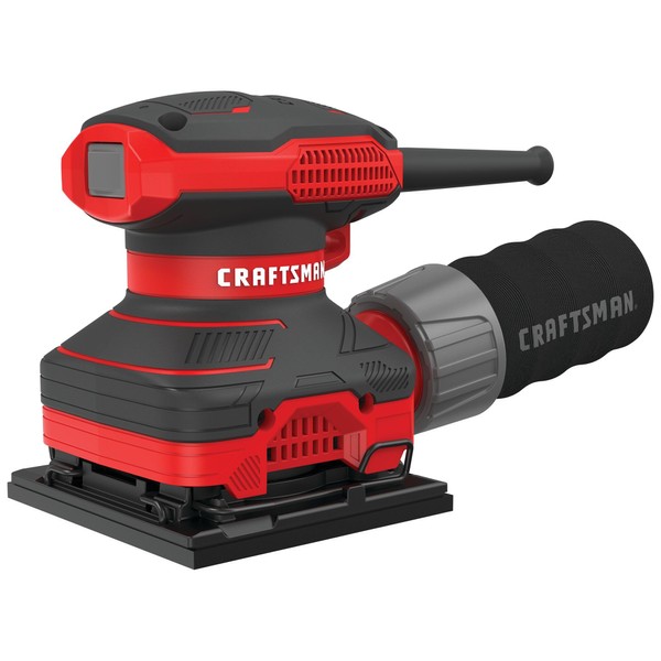 CRAFTSMAN Electric Sander, 1/4 inch Sheet, 13,500 OPM, 2 Amp, Corded (CMEW230)
