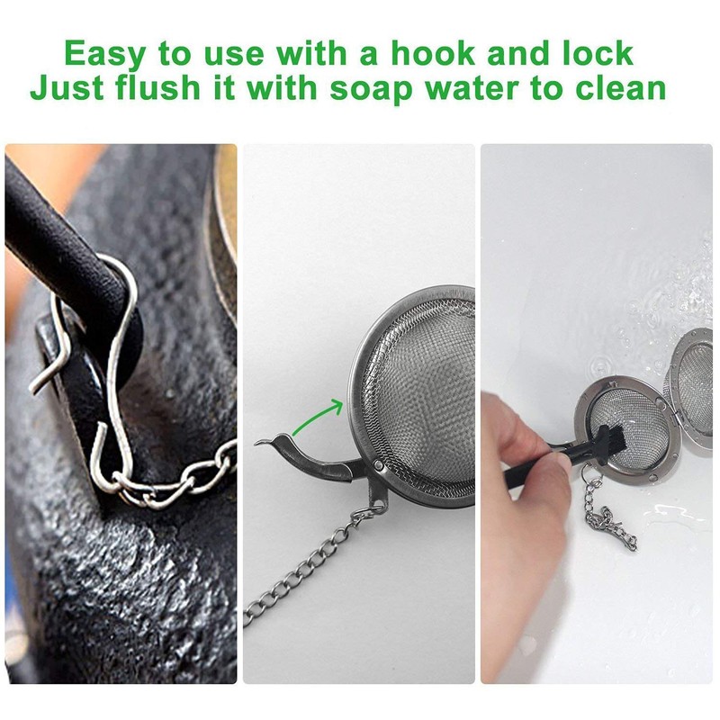 GOLF Tea Infuser,Extra Fine Mesh Tea Cup Filter Silicone Handle