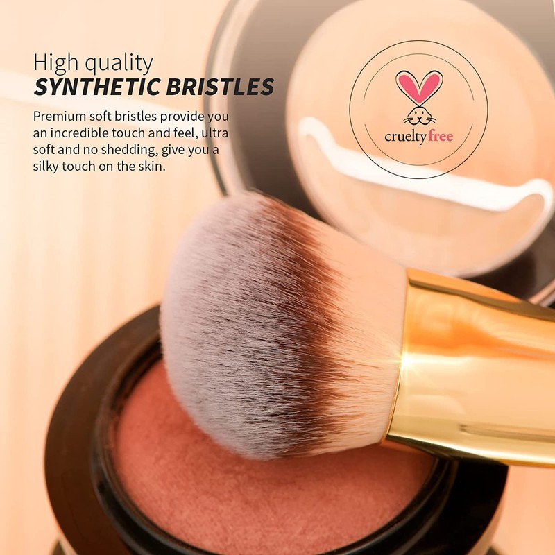 DUcare Foundation Brush Contour Bronzer Makeup Brush Double Ended Self