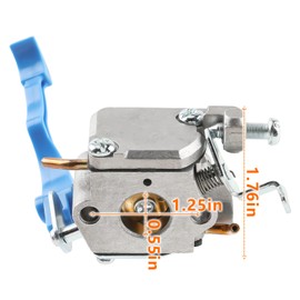 GoaMotors 125B Carburetor 590460102 with Air Filter Fuel Line Kit Fit for Husqvarna 125B 125BX 125BVX Leaf Blower Trimmer for Zama C1Q-W37 Air Filter Cover for Craftsman 358794810 358794811 Blower