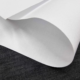 TFG Iron On Fusible Woven Cotton Buckram Stiffening Fabric Backing Interfacing 350 GSM Heavyweight 90cm Wide Heat & Bond Easy to Use Single Sided (1 Metre)