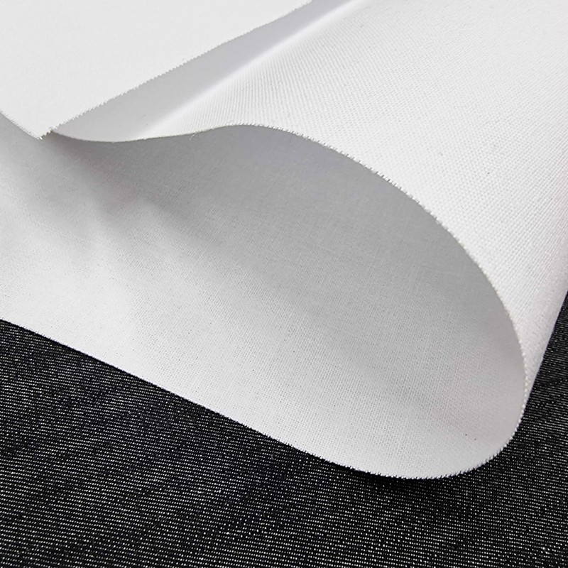TFG Iron On Fusible Woven Cotton Buckram Stiffening Fabric Backing