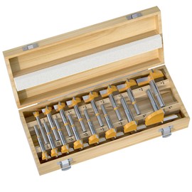 XDENGP 16 Pcs Forstner Bit Set, Forstner Drill Bit Set, Carbide Forstner Bit for Woodworking, Wood Drilling Hole Saw Set, Auger Opener, Hole Opener Hinge Hole Cutter for Plastic, Plywood Products