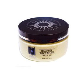 Swisa Beauty Dead Sea Body Butter Milk & Honey 8oz - Can Be Used As a Skin Moisturizer After Tan Salon (Scent: Milk and Honey) (1 Unit)