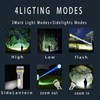 Hilngav Solar/USB-C Rechargeable High Lumens LED Flashlight, 4 Modes Flashlights