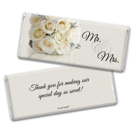 Floral Wedding Favors for Guests Chocolate Bar Wrappers (24 Count) - Wrappers Only