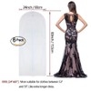 Garment Bag Clear for Long Dress 24'' x 60'' Zippered