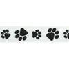 7/8" Black Paw Grosgrain Ribbon 25 Yards