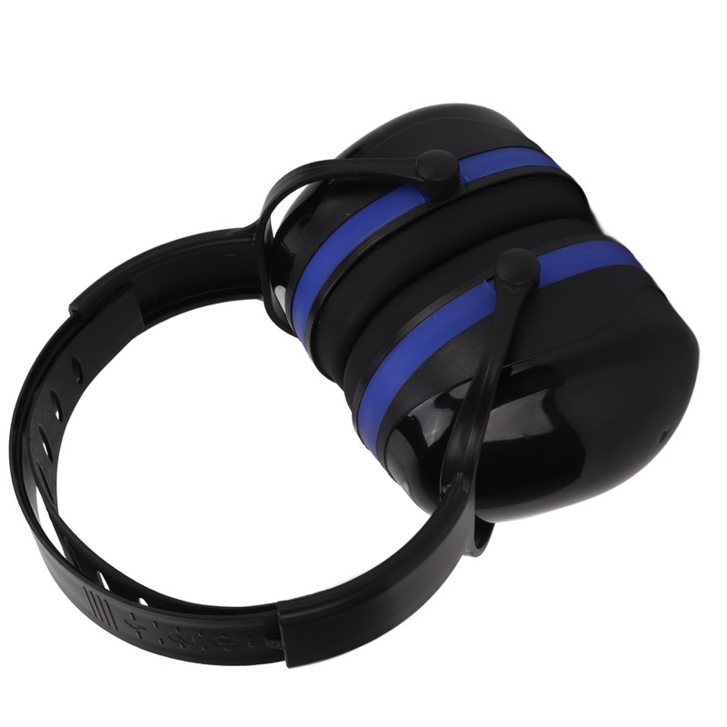 Hearing Protection Ear Muffs 24dB NRR Safety Black Blue Noise